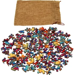 Puzzle Gato cor de madeira