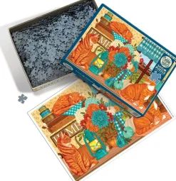 Puzzle Gatos com abóbora