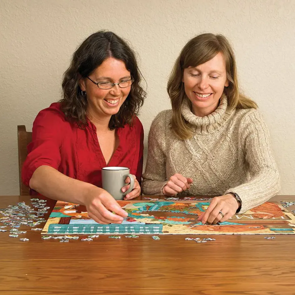 Puzzle Gatos com abóbora