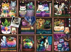 Puzzle Gatos e Suculentas