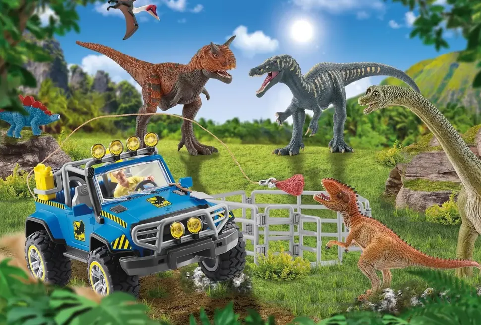 Puzzle Gigantes pré-históricos + figura