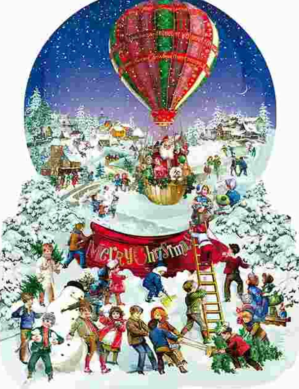 Puzzle Globo de neve antiquado