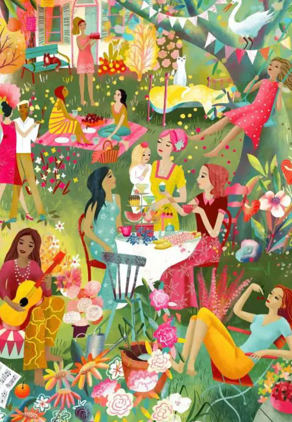 Puzzle Grande festa de verão no jardim