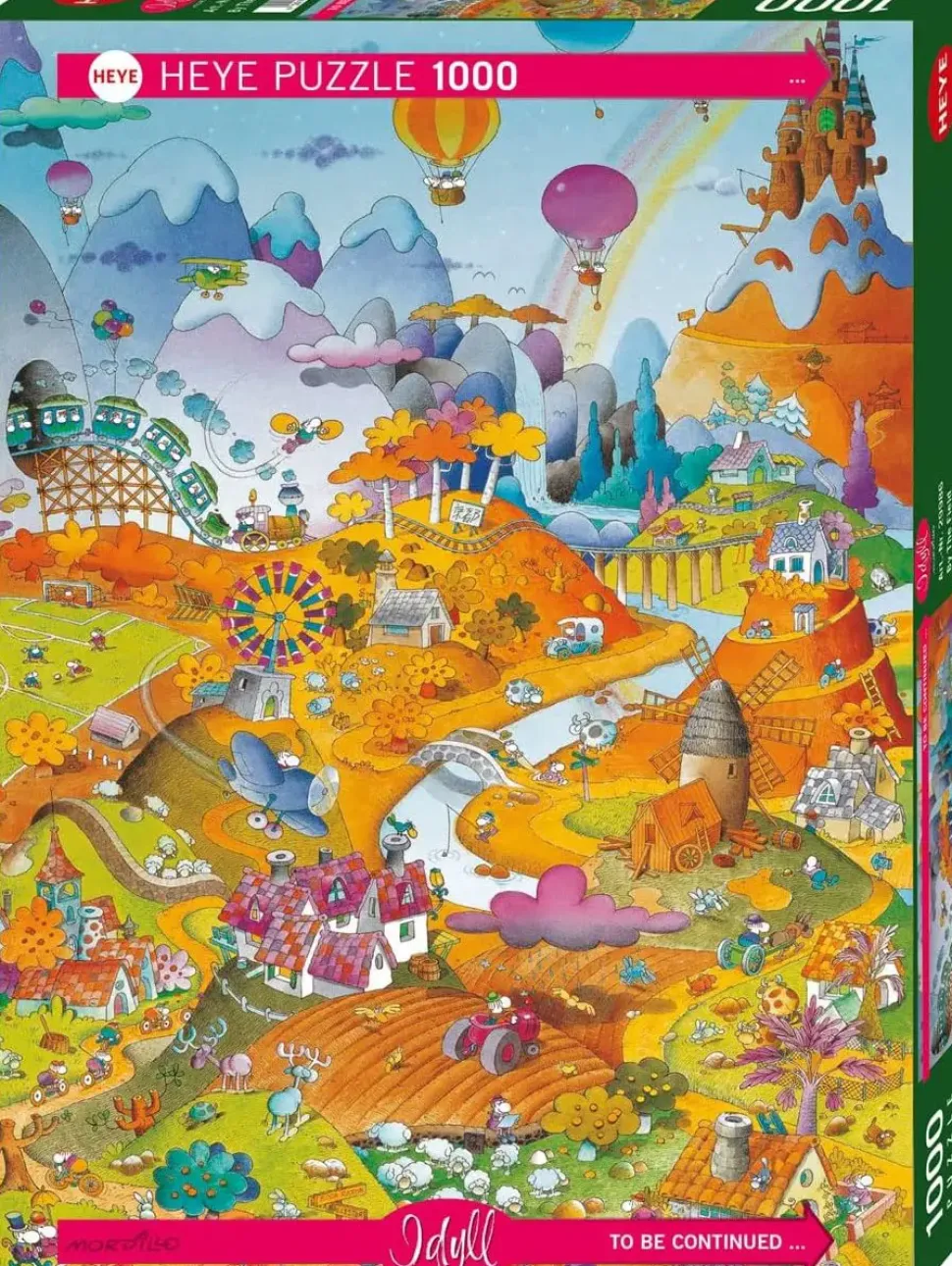 Puzzle Guillermo Mordillo: Idílio por the Field