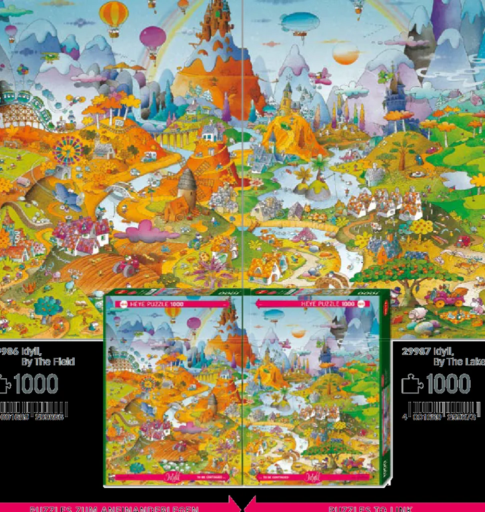 Puzzle Guillermo Mordillo: Idílio por the Field