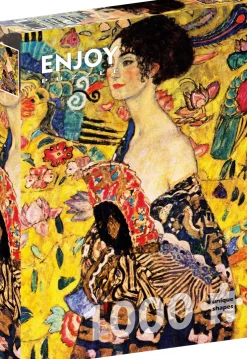 Puzzle Gustav Klimt: Dama com Leque