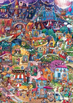 Puzzle Happy Town: Boa noite!