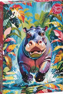 Puzzle Hipopótamo feliz