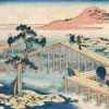 Puzzle Hokusai - Um quadro antigo da Ponte das Oito Partes na província de Mikawa