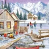 Puzzle Inverno na cabana