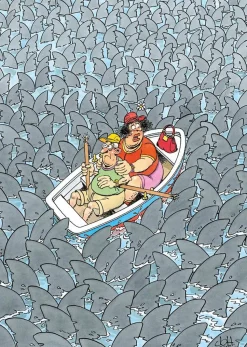 Puzzle Jan van Haasteren: mania de tubarão