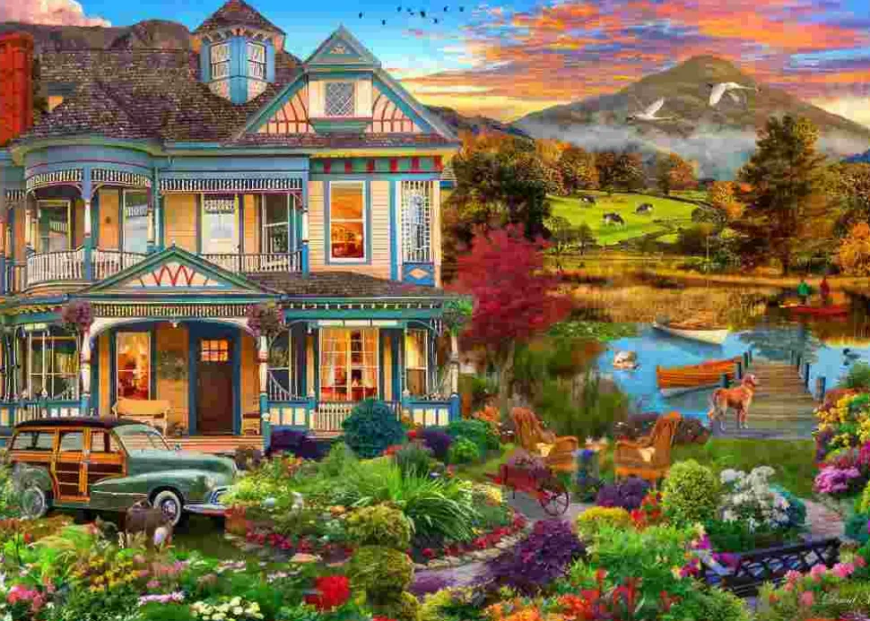 Puzzle Jardim Casa de campo