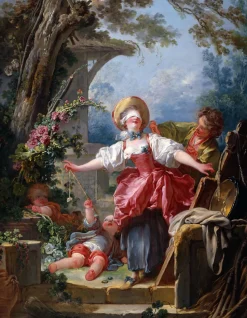 Puzzle Jean-Honoré Fragonard: Blind Man's Bluff