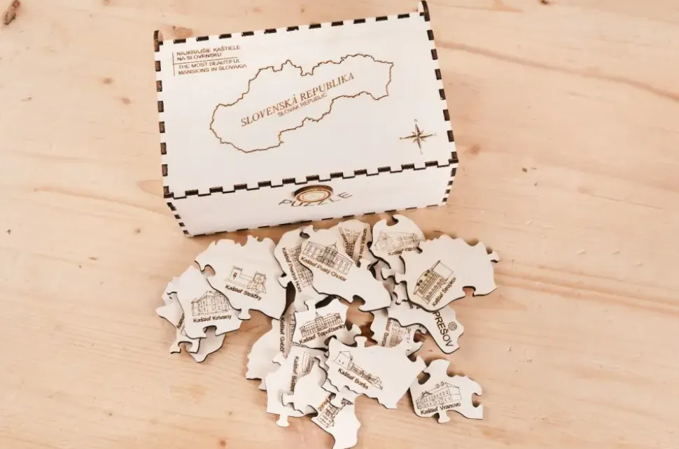 Puzzle Ka拧tiele drevené quebra-cabeça em krabi膷ke