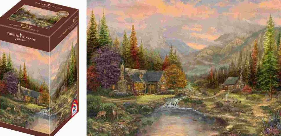 Puzzle Kinkade: Sierra Paradise - madeira