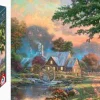 Puzzle Kinkade: Tempos Mais Simples - madeira