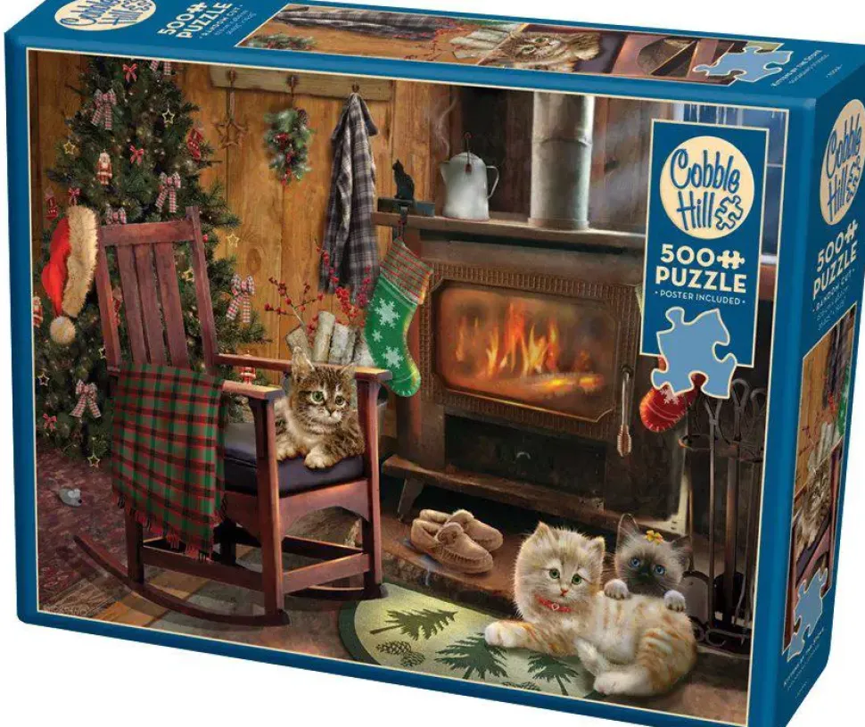 Puzzle Kittens by the Stove