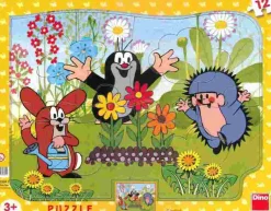 Puzzle Krtko záhradník 12 dielikov
