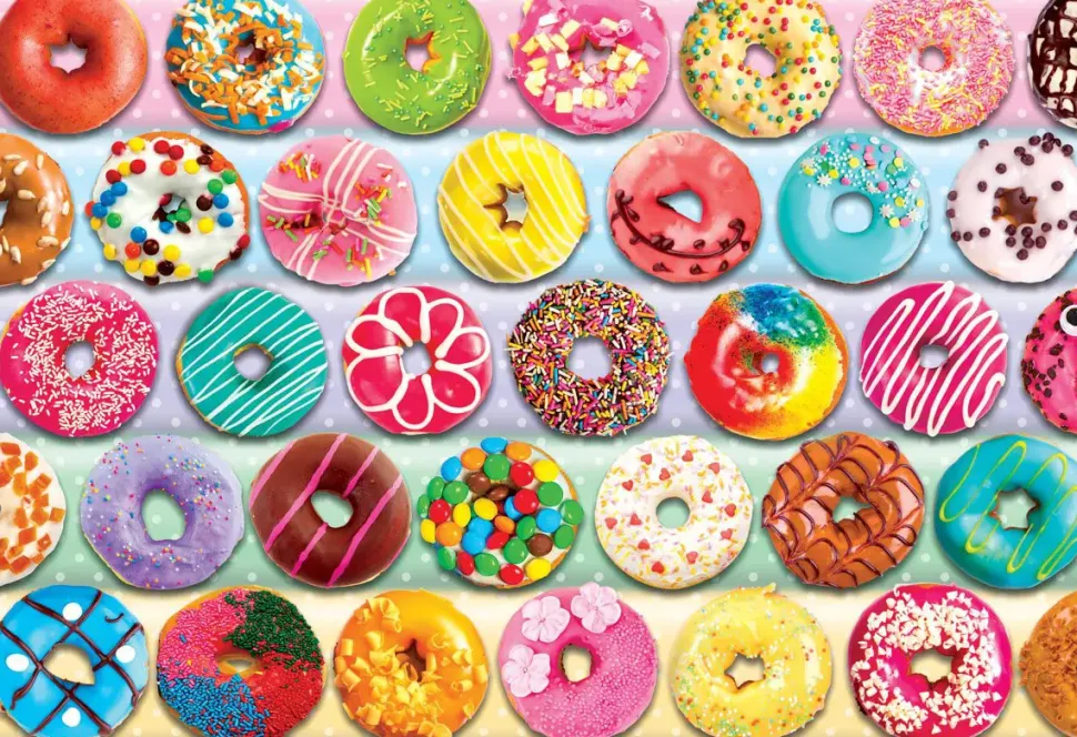 Puzzle Lancheira com donuts quebra-cabeça