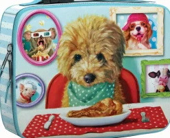 Puzzle Lancheira com quebra-cabeça na hora do jantar