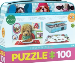 Puzzle Lancheira com quebra-cabeça na hora do jantar