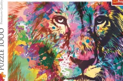 Puzzle Leão colorido