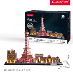 Puzzle Linha da cidade Paris, LED