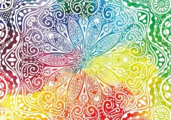 Puzzle Mandala de flores