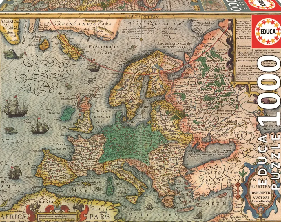 Puzzle Mapa da Europa