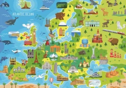Puzzle Mapa da Europa 150 peças