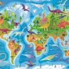 Puzzle Mapa dos Dinossauros Supercolor Puzzle