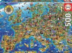 Puzzle Mapa louco da Europa