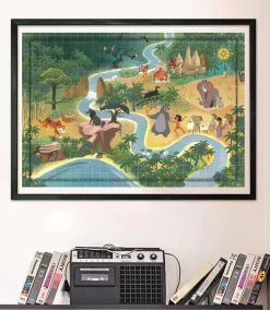 Puzzle Mapas de histórias compactos O livro da selva