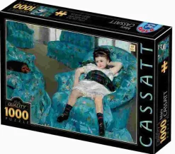 Puzzle Mary Cassatt: menina em uma poltrona azul