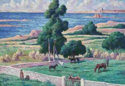 Puzzle Maximilien Luce - A Ilha do Bosque, Kermouster, Lézardrieux, 1914