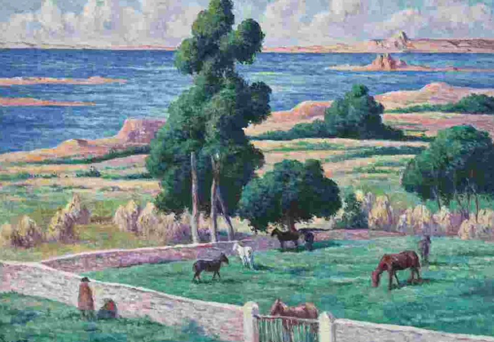 Puzzle Maximilien Luce - A Ilha do Bosque, Kermouster, Lézardrieux, 1914