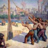 Puzzle Maximilien Luce - Les Batteurs de Pieux, 1903