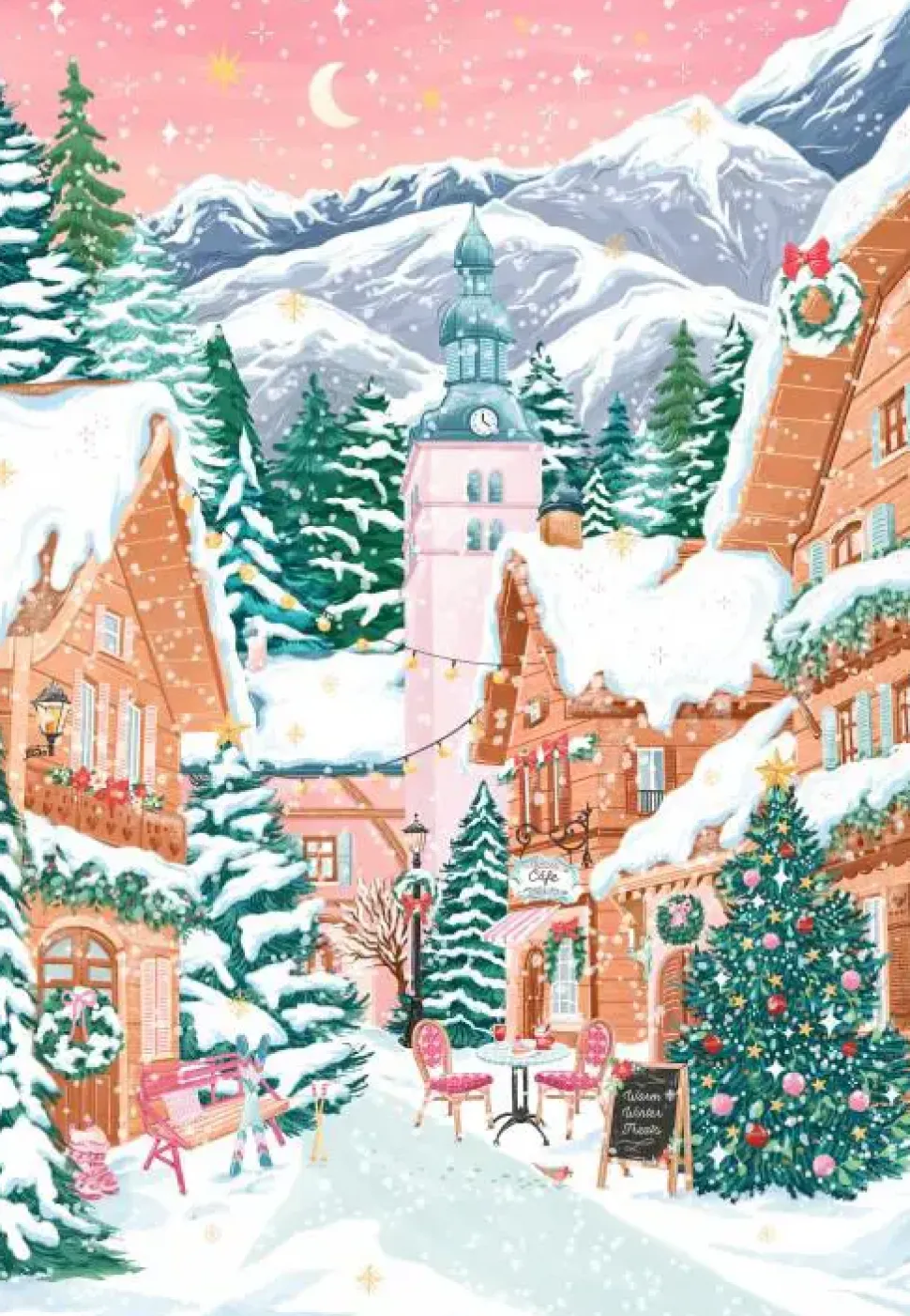 Puzzle Megeve, Alpes franceses