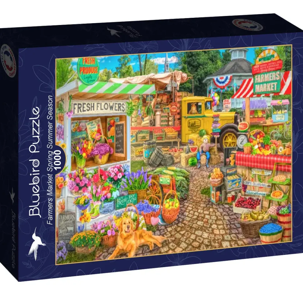 Puzzle Mercado de Agricultores Temporada Primavera Verão