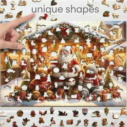 Puzzle Mercado de Natal de madeira