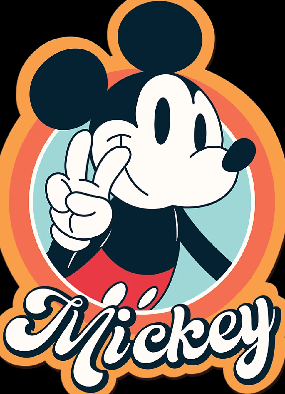 Puzzle Mickey Mouse retrô de madeira