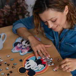Puzzle Mickey Mouse retrô de madeira