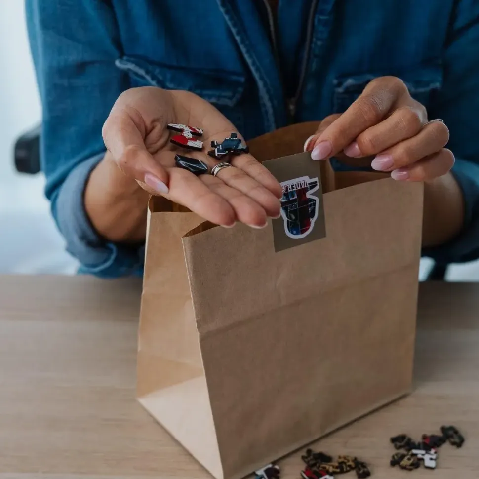 Puzzle Mickey Mouse retrô de madeira