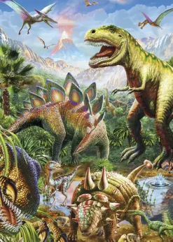 Puzzle Mundo dos dinossauros neon