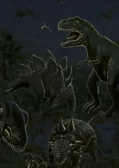 Puzzle Mundo dos dinossauros neon