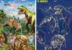 Puzzle Mundo dos dinossauros neon