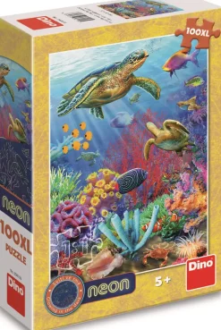 Puzzle Mundo subaquático 100 XL neon