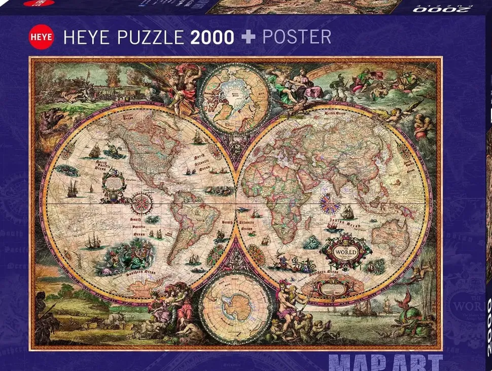 Puzzle Mundo vintage