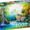 Puzzle Na floresta perto da cachoeira