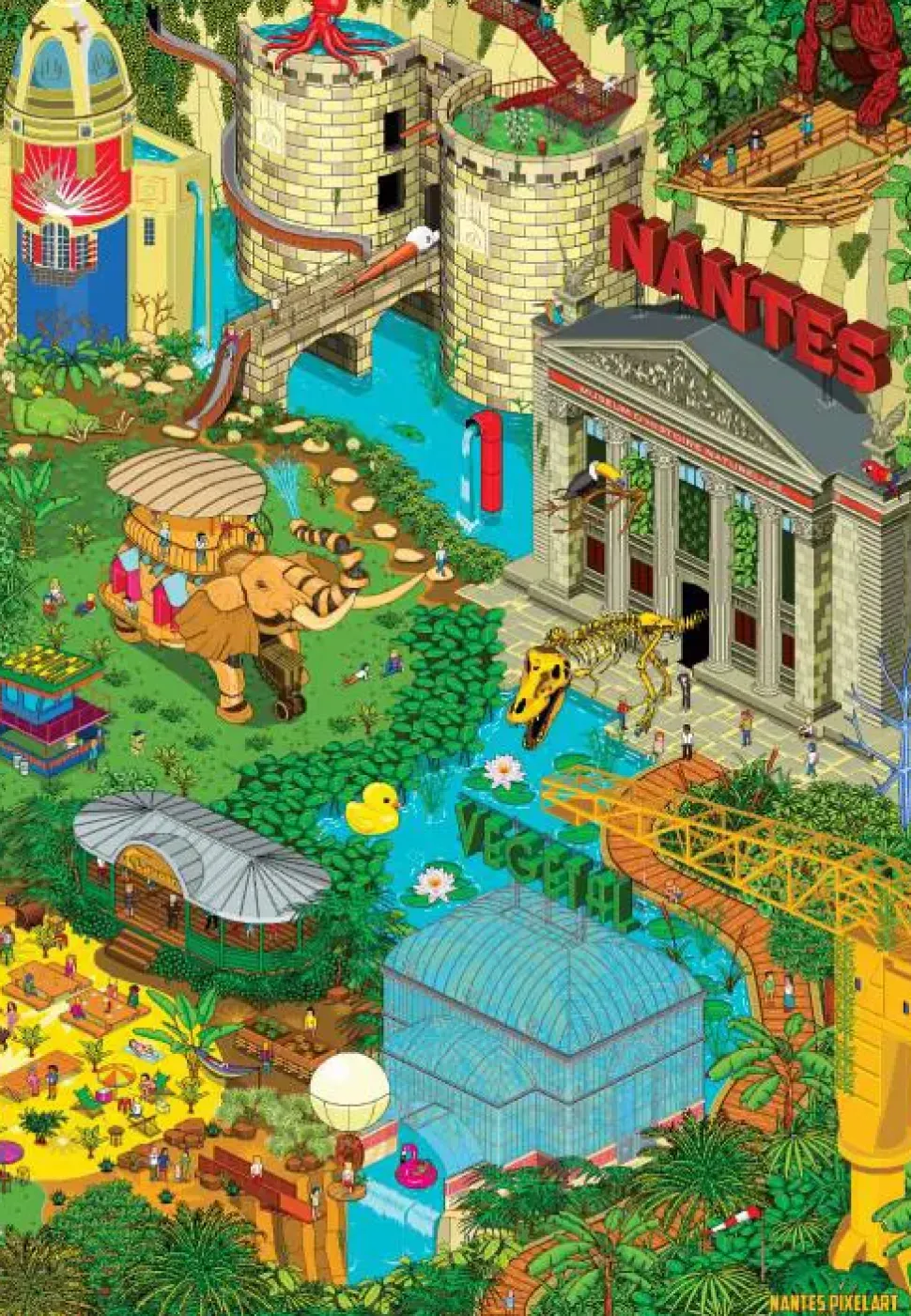 Puzzle Nantes - Verde 2